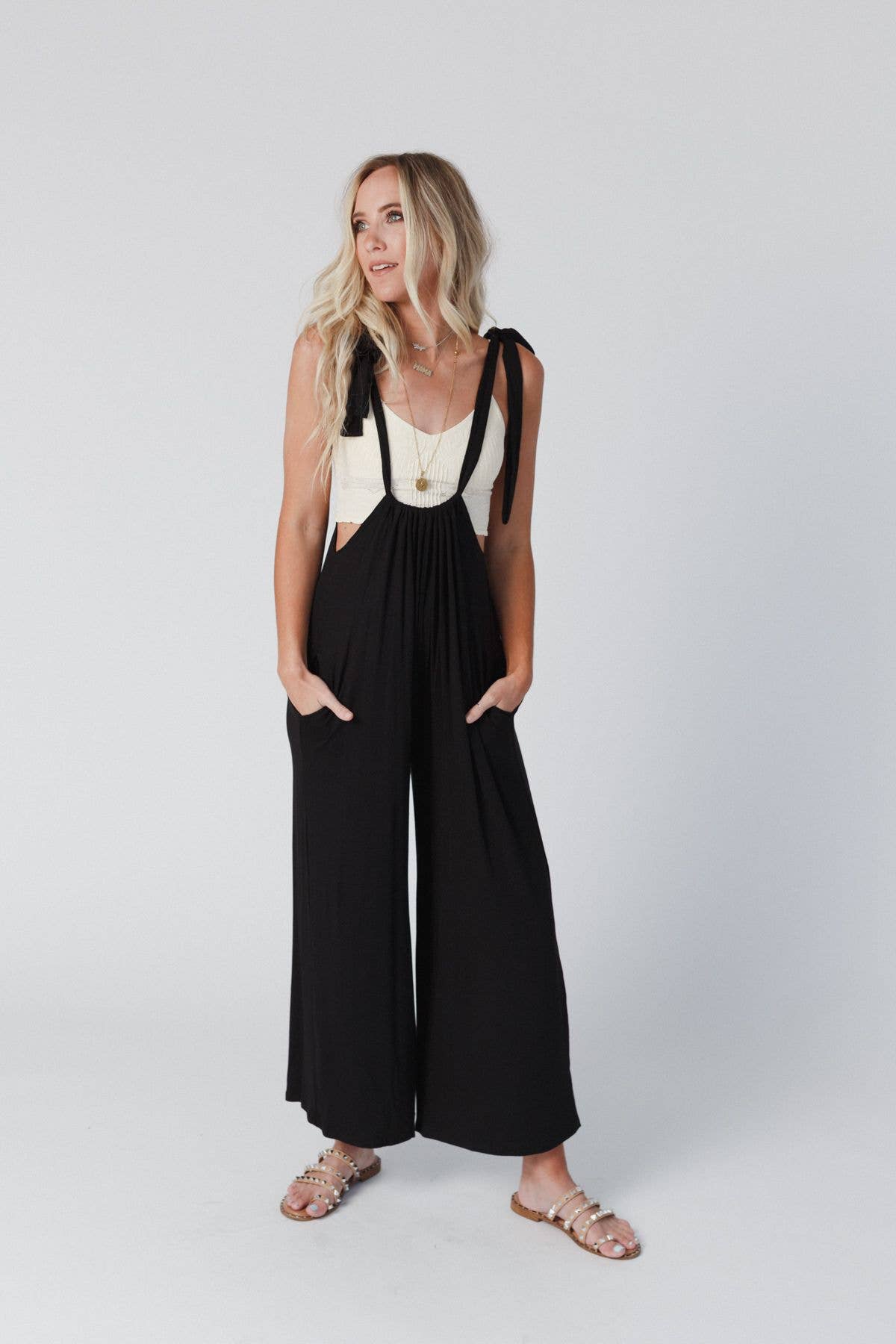 Forever Jumpsuit:Black:M