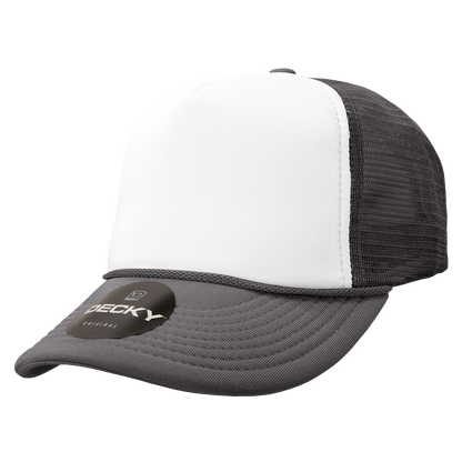 Blank Trucker Foam Mesh 2-Tone Hats - Decky 210/6025