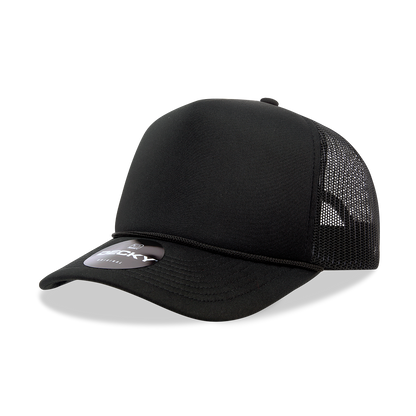 Decky 6025 - Mid Profile, 5 Panel Foam Trucker Hat - 6025