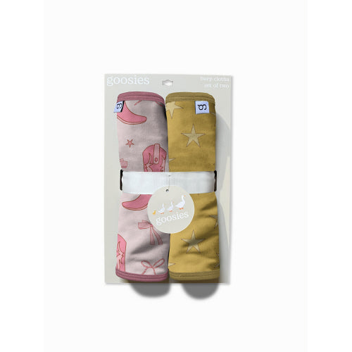 PINK BOOTS BURP CLOTH