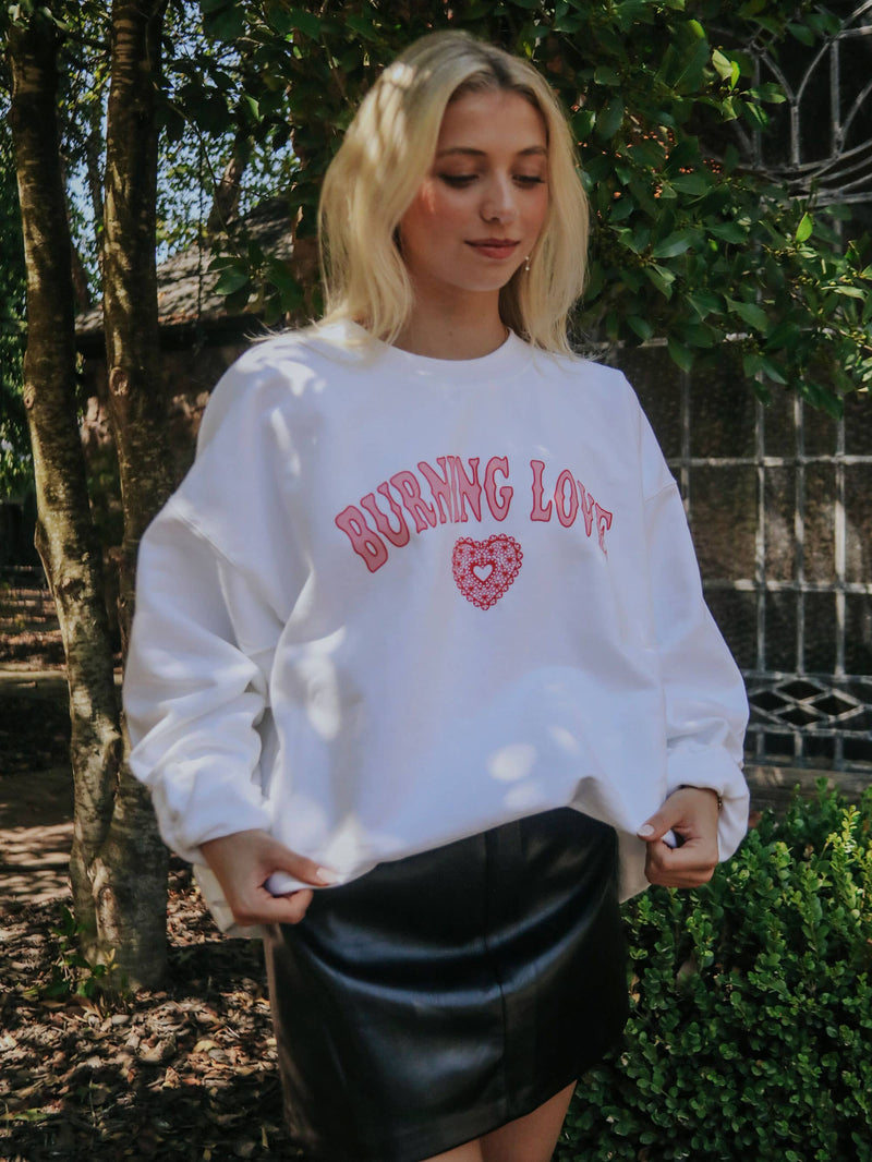 Burning Love Sweatshirt: Medium