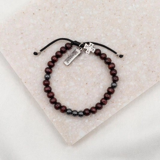 FAMILY VIRTUES HEMATITE BRACELET FOR HIM