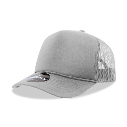 Decky 6025 - Mid Profile, 5 Panel Foam Trucker Hat - 6025