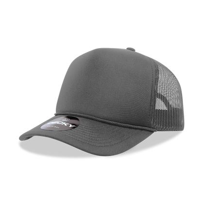 Decky 6025 - Mid Profile, 5 Panel Foam Trucker Hat - 6025