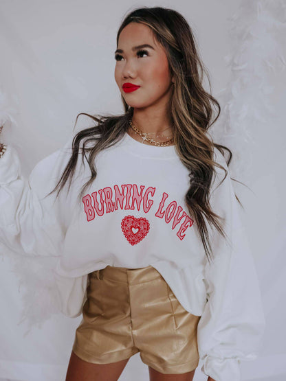 Burning Love Sweatshirt: Large