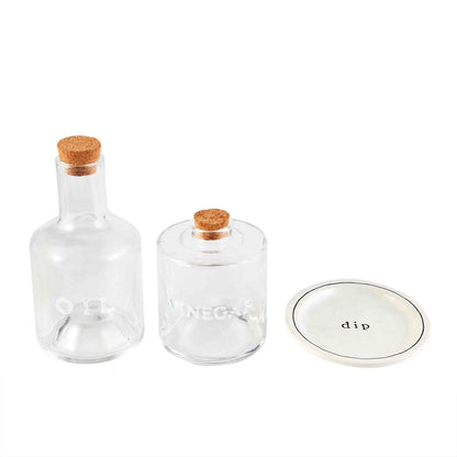 STACKED OIL AND VINEGAR DIP SET