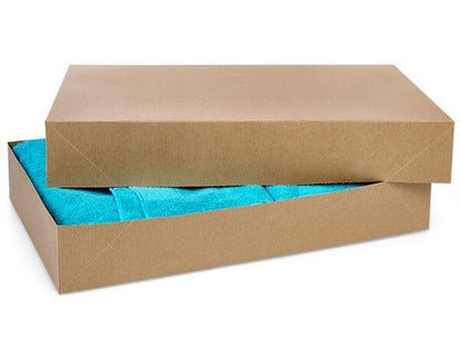 Recycled Brown Kraft Apparel Boxes: 100 Pack / 10x7x1.5"