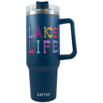 Lake Life 40 Oz Tumbler Cup w/ Handle