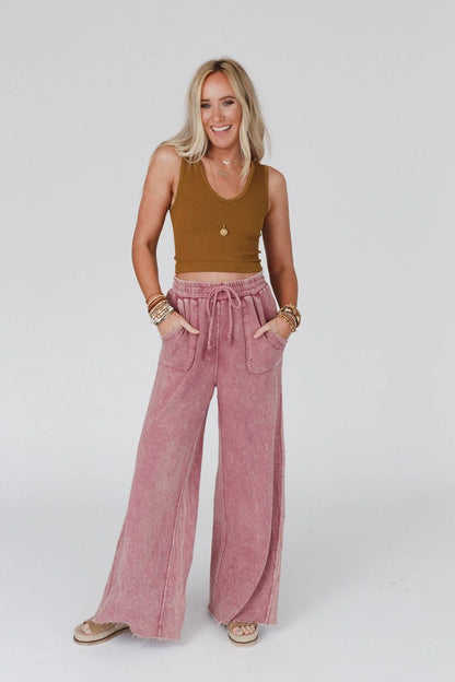 Robin Wide Leg:Mauve: L