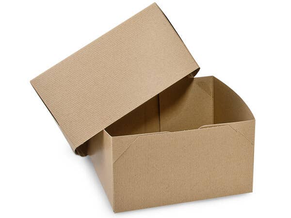 Recycled Brown Kraft Gift Boxes: 100 Pack / 9x4.5x4.5"