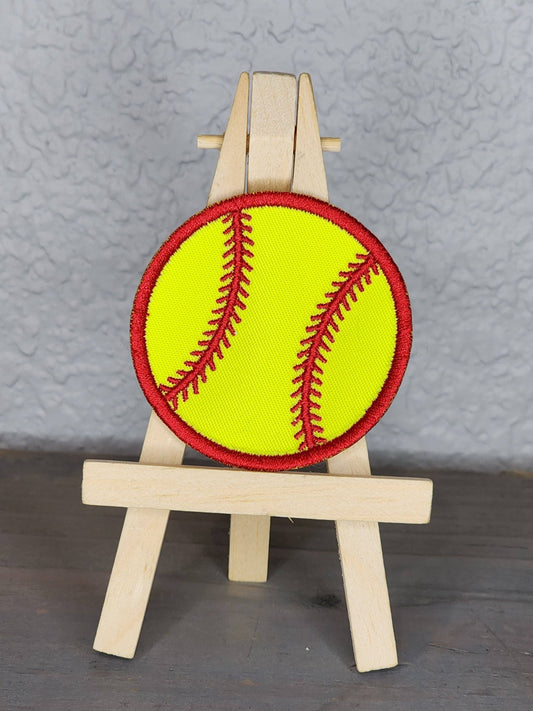 Softball Embroidered Patch