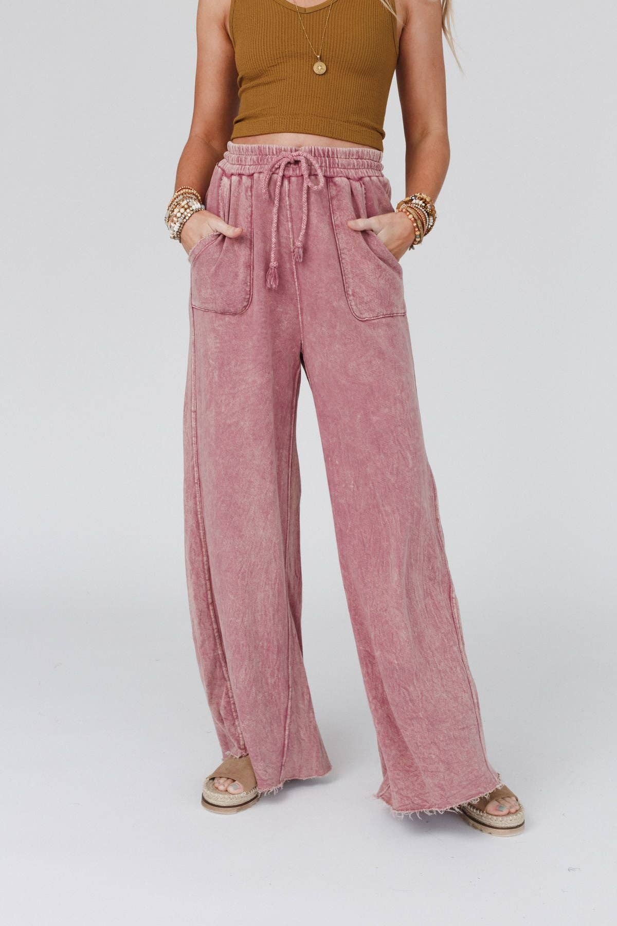 Robin Wide Leg:Mauve: L