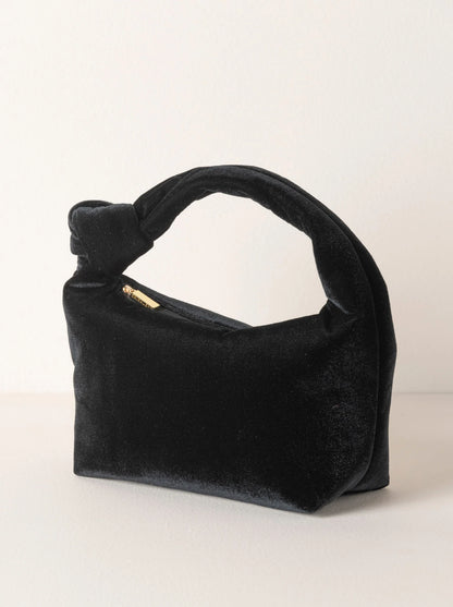 Chrissy Knotted Velvet Handbag