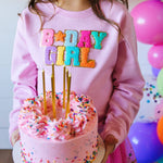 Birthday Girl Patch Sweatshirt - Kids Birthday Sweatshirt: 5/6Y