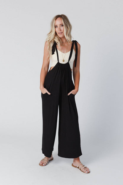 Forever Jumpsuit:Black:M