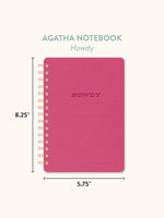 Howdy (Pink Punch) Agatha Notebook