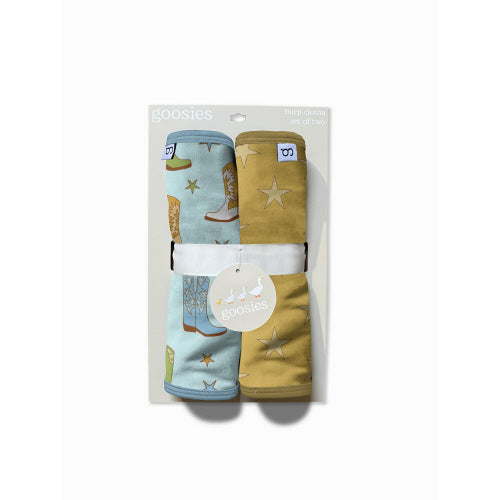 BLUE BOOTS BURP CLOTH