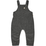GLEASON woven tweed overalls - CHARCOAL