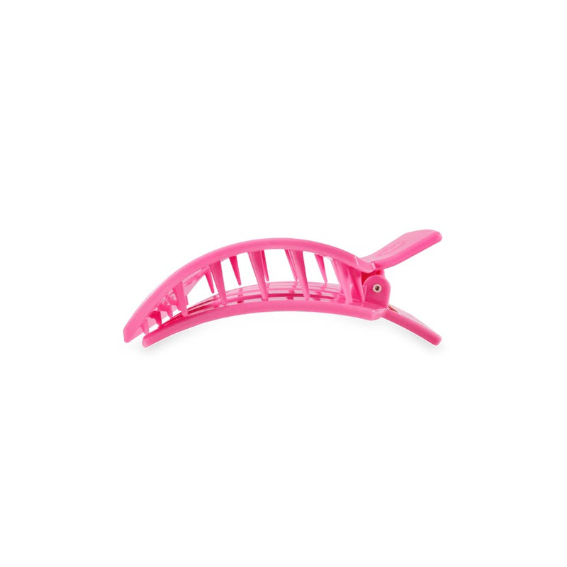 PARADISE PINK SMALL FLAT SQUAR HAIR CLIP