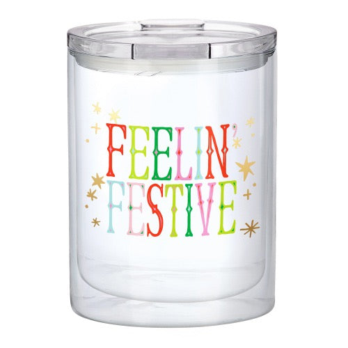 Double-Wall Short Tumbler - Feelin' Festive