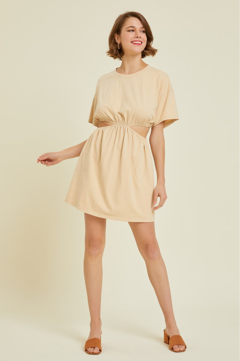 CUTOUT TSHIRT DRESS