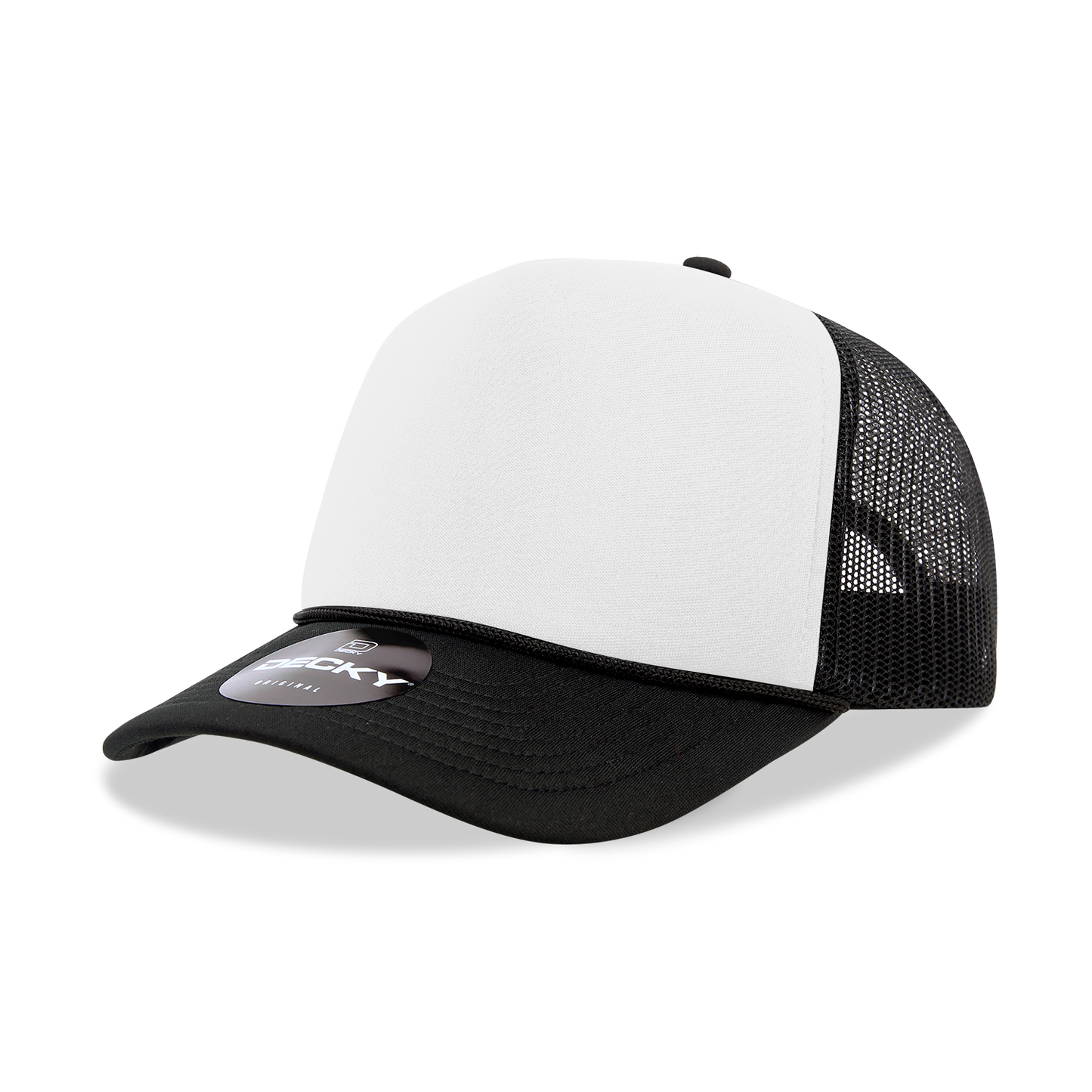 Decky 6025 - Mid Profile, 5 Panel Foam Trucker Hat - 6025