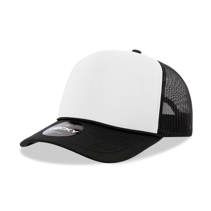 Decky 6025 - Mid Profile, 5 Panel Foam Trucker Hat - 6025