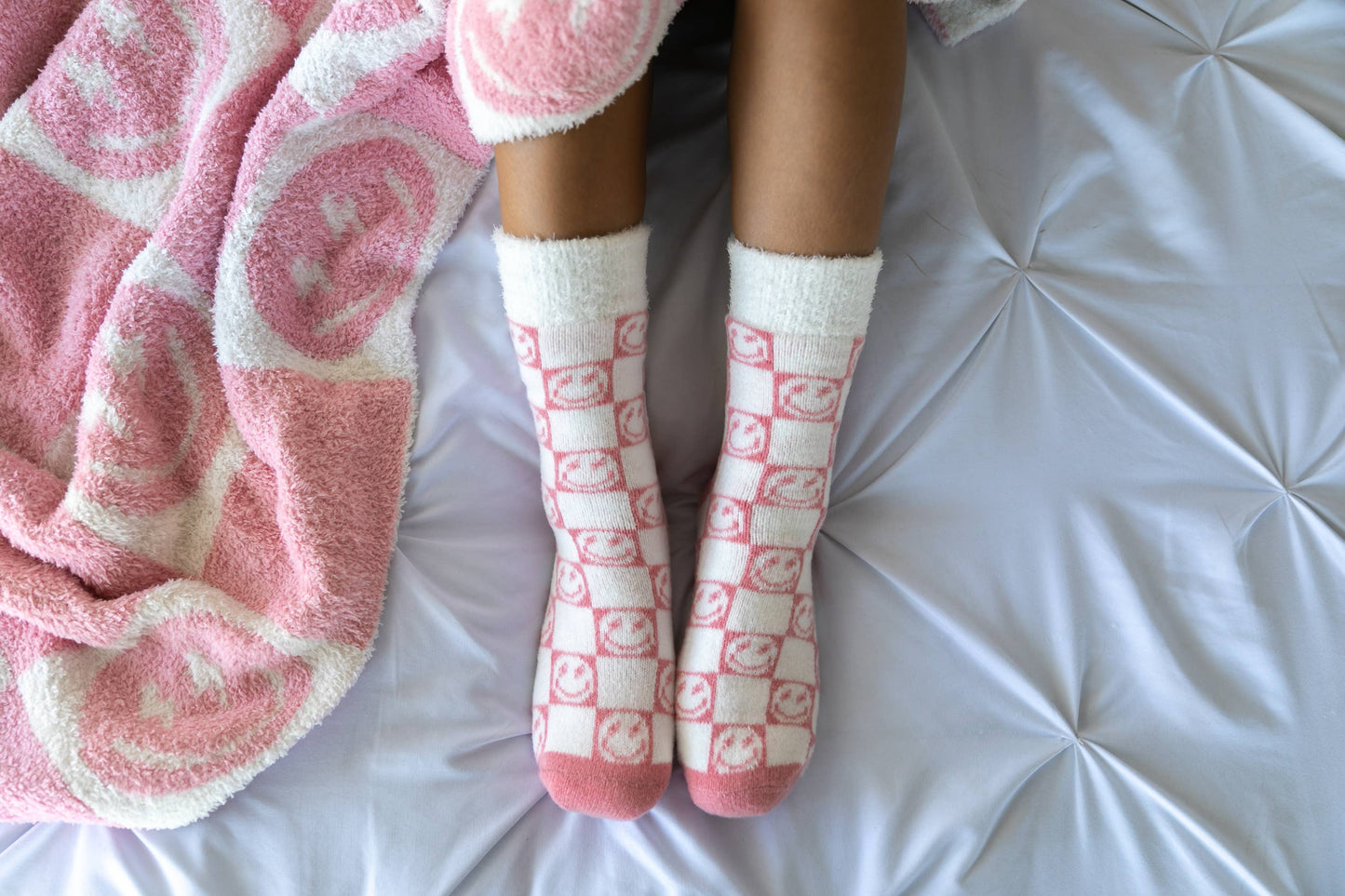 Pink Bolt Smile Blanket