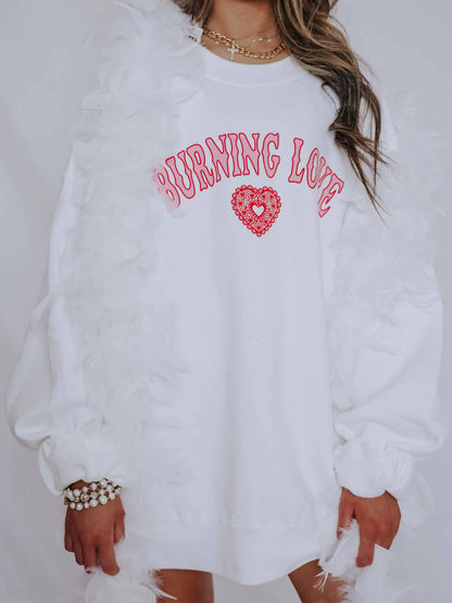 Burning Love Sweatshirt: Medium