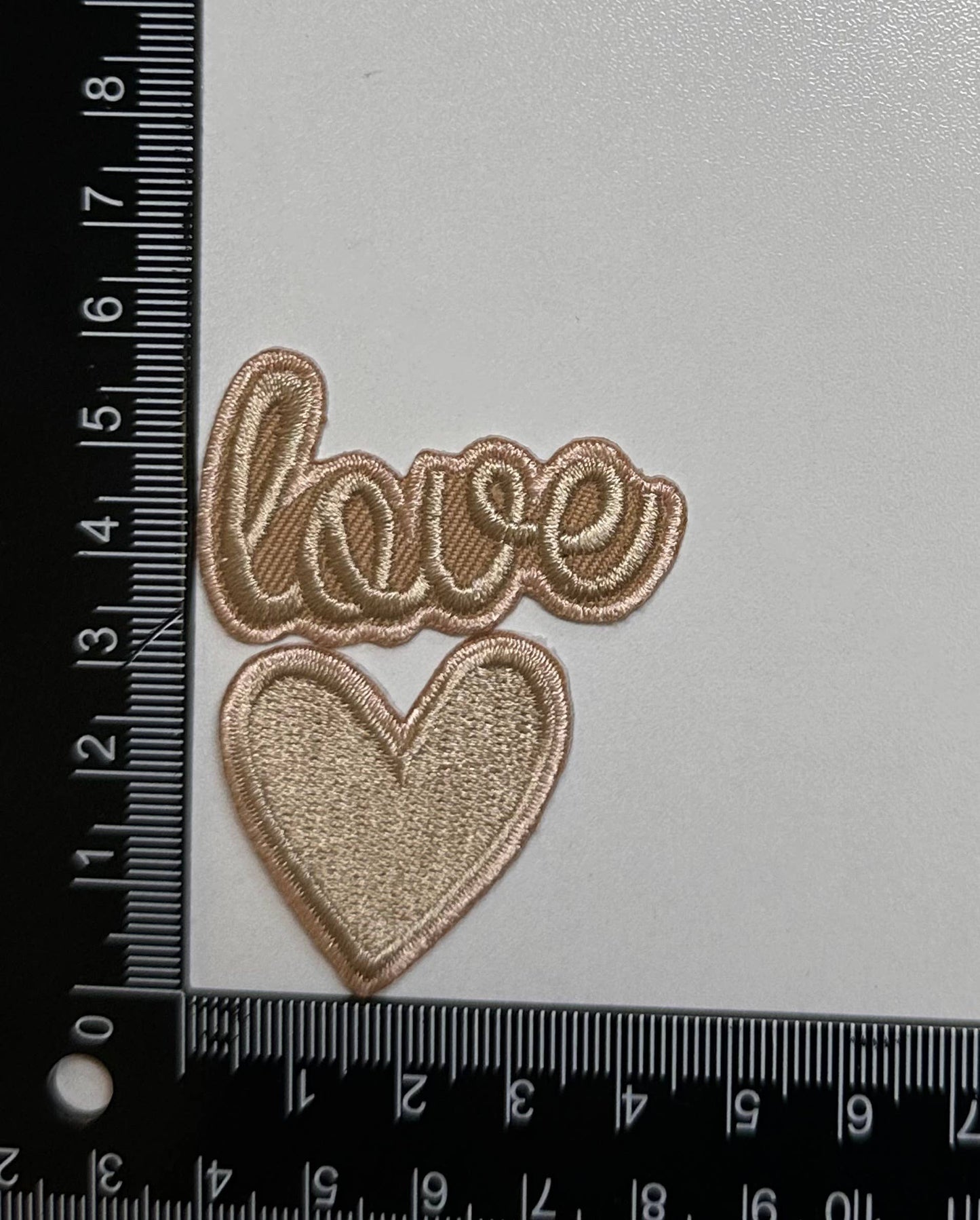 Love/Heart duo, love patch, wedding patch, bride patch