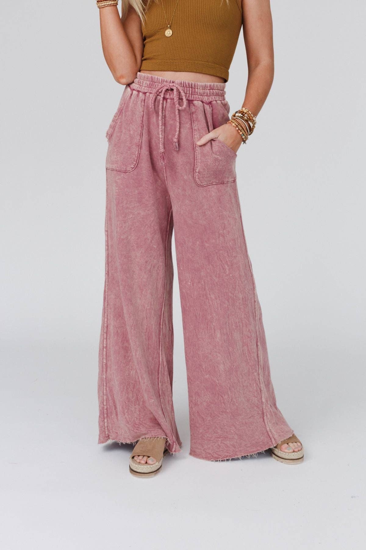 Robin Wide Leg:Mauve: L