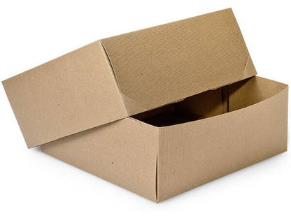 Recycled Brown Kraft Gift Boxes: 100 Pack / 9x4.5x4.5"