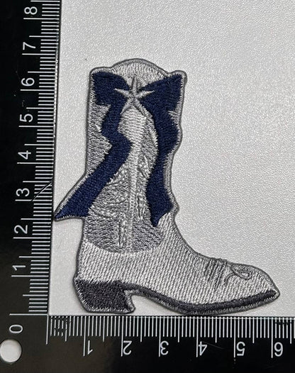 Boot with bow, western patch, cowgirl, cowboy, texas patch