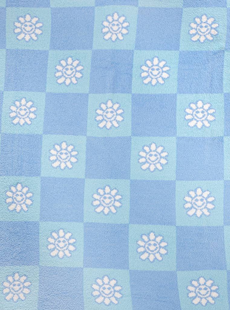 Blue Daisy Blanket