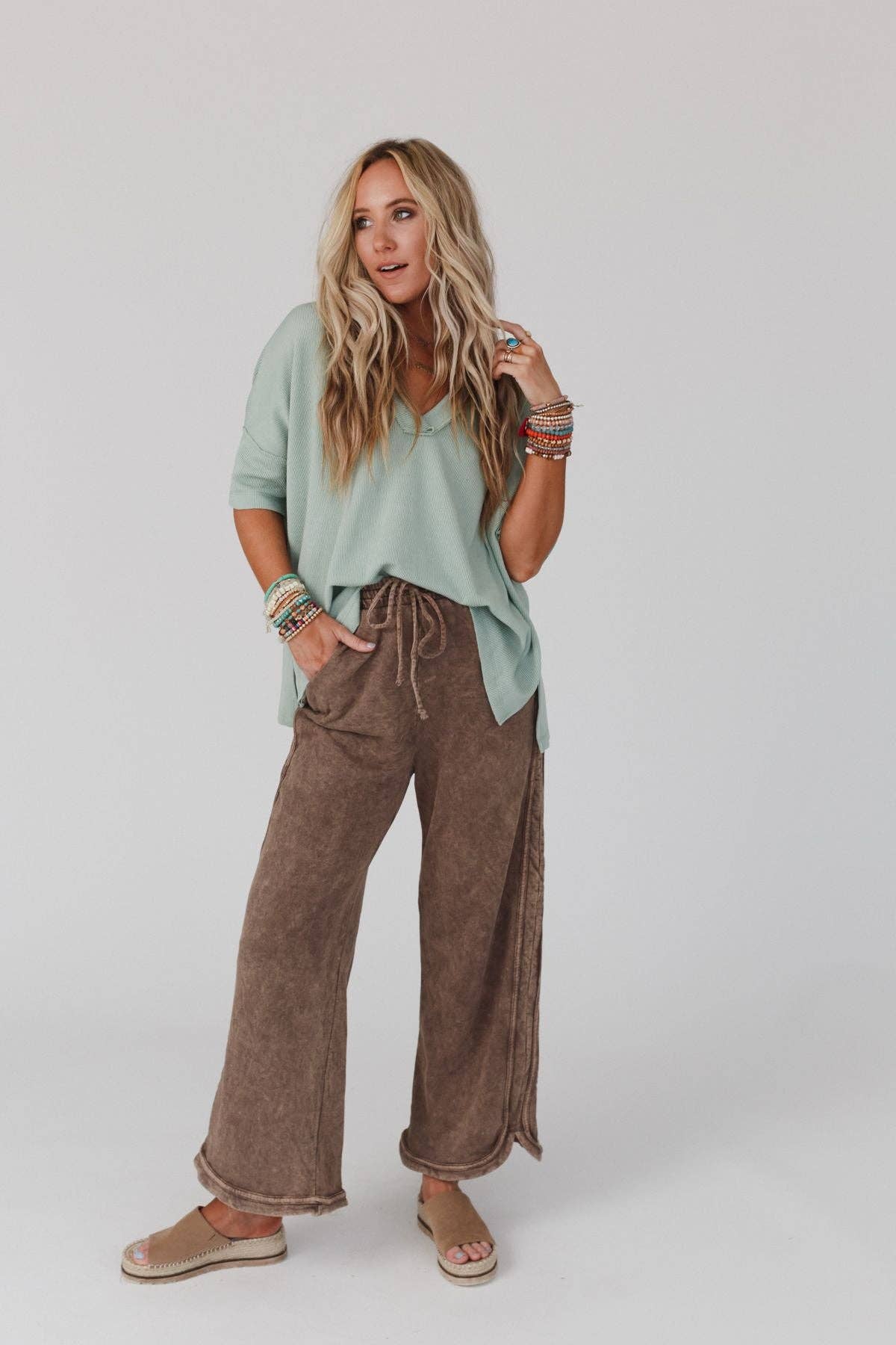 So Comfy Pant:Mocha: L