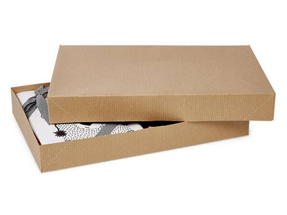 Recycled Brown Kraft Apparel Boxes: 100 Pack / 11.5x8.5x1.5"