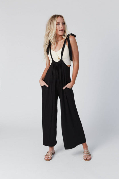 Forever Jumpsuit:Black:M