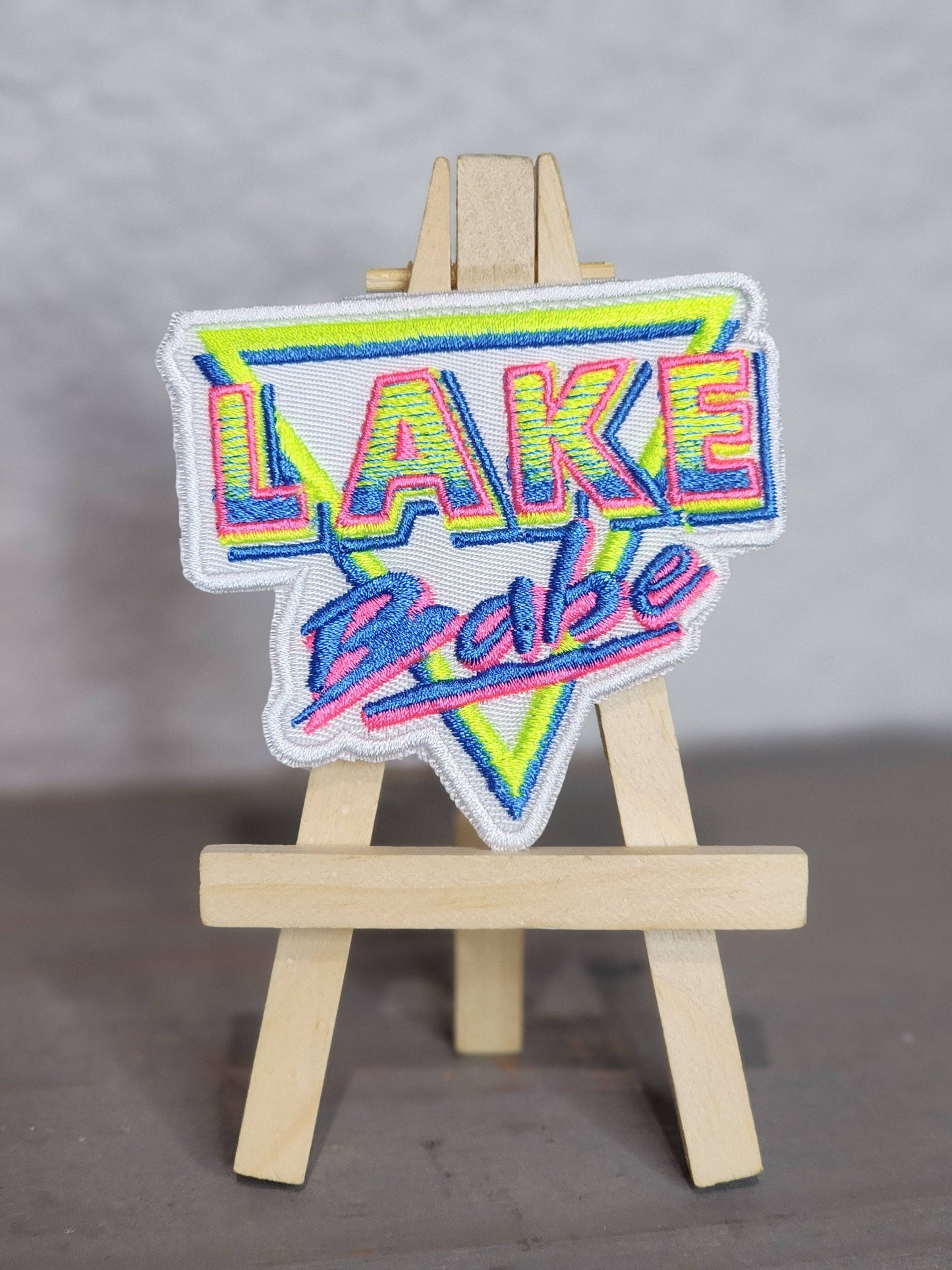 Lake Babe Neon Embroidered Patch