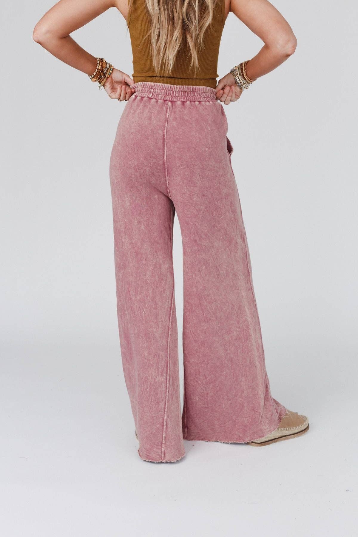 Robin Wide Leg:Mauve: M