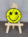 Sport Smiley Embroidered Patch: Baseball