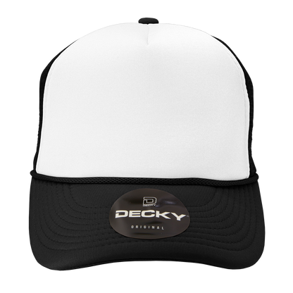 Blank Trucker Foam Mesh 2-Tone Hats - Decky 210/6025