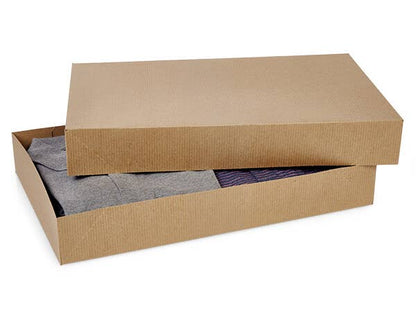 Recycled Brown Kraft Apparel Boxes: 100 Pack / 15x9.5x2"