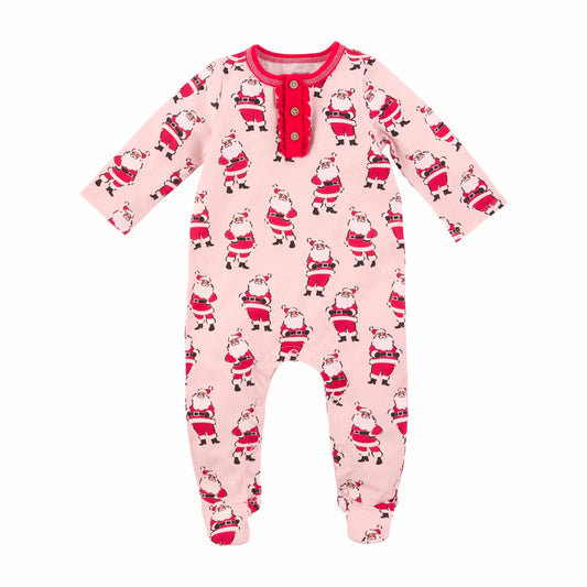 Pink Vintage Santa Baby Sleeper