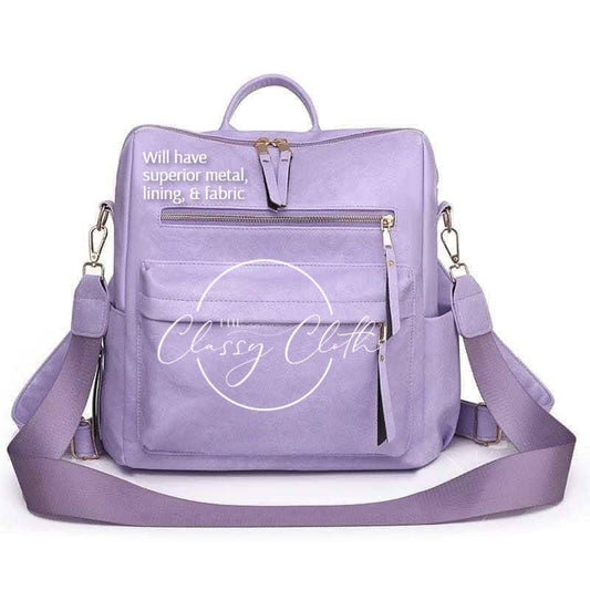 Spring Fling Chloe Convertible Backpack - Lavender RTS