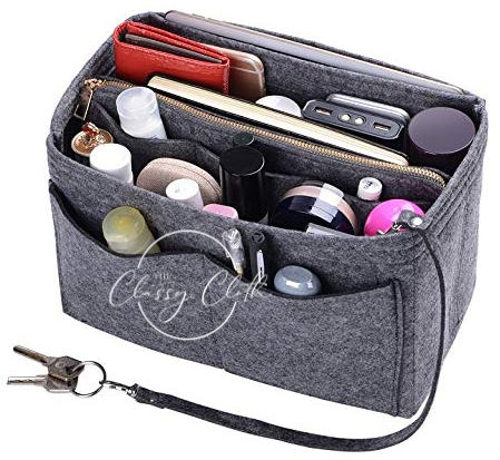 Tote Bag Purse Organizer Insert - Charcoal RTS