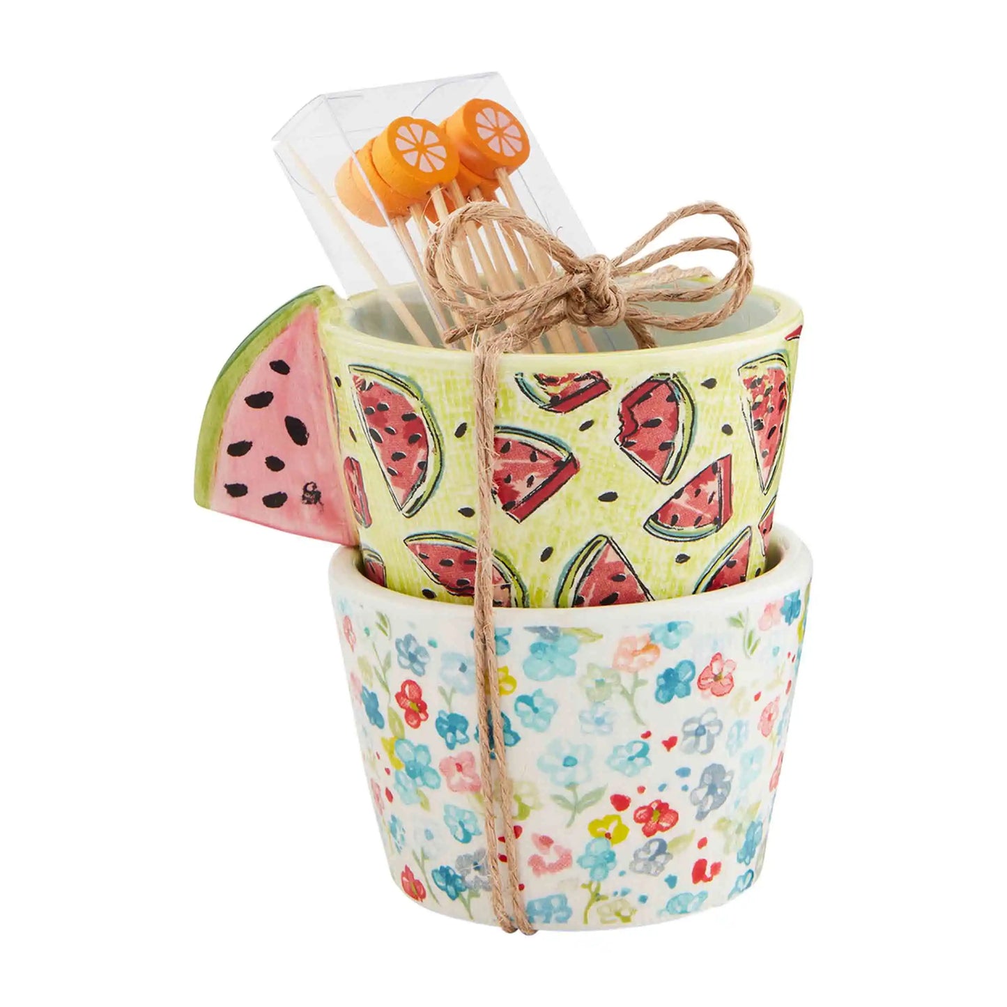 Fruity Ramekin & Toothpick Set