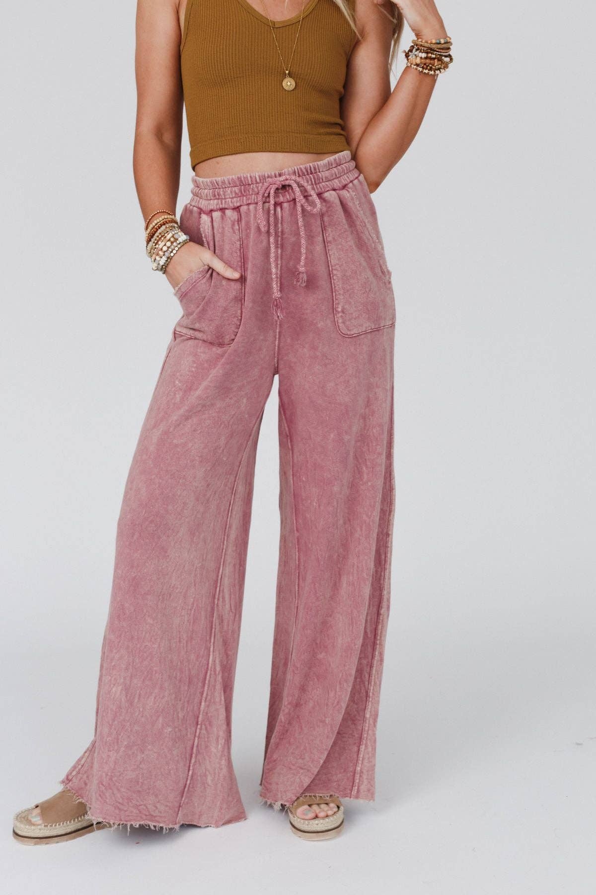 Robin Wide Leg:Mauve: L