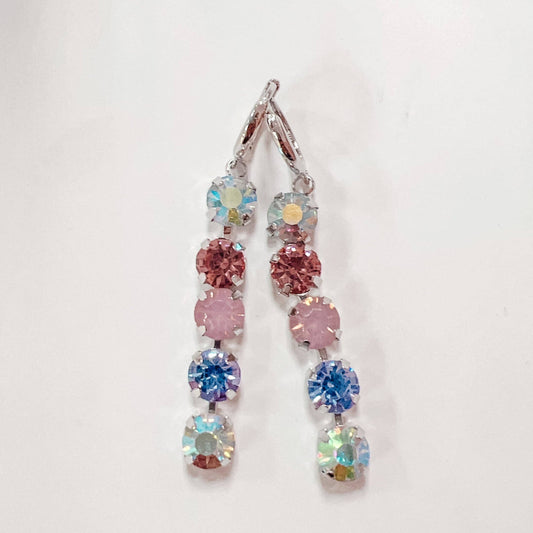 Myra Purple Dangle Earrings