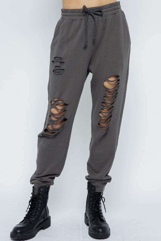 Ripped Jogger Pants