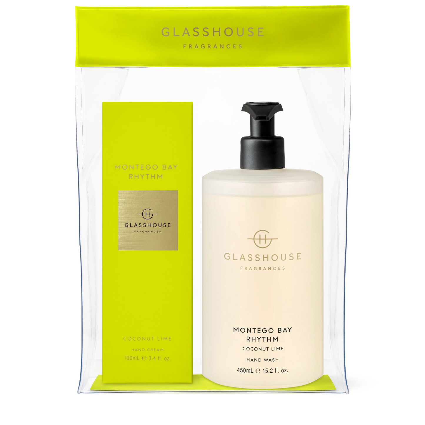 Hand Set -  3.4 oz. Glasshouse Hand Cream + 15.2 oz. Hand Wash